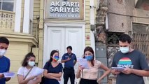 Boğaziçili öğrencilerden AKP Sarıyer İlçe Başkanlığı önünde eylem: Mesele yalnızca Boğaziçi Üniversitesinin meselesi değildir