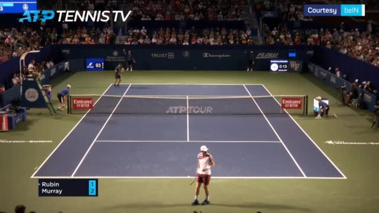 Murray beats lucky loser Rubin in straight sets