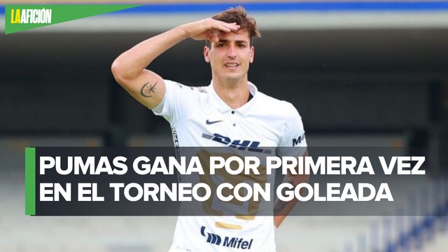 Pumas y Dinenno se quitan malas rachas; la UNAM venció a Puebla