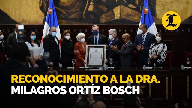 Reconocimiento a la Dra. Milagros Ortíz Bosch en el Senado