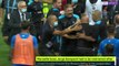 Sampaoli restrained by Marseille players after crowd trouble in Nice