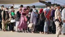 Llegada de los refugiados afganos a Torrejón