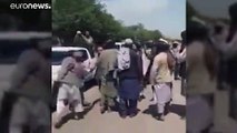 قافلة عسكرية مسلحة تابعة لطالبان تظهر في مقطع فيديو صوّره مسلحو الحركة قلب إقليم بانشير