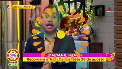 Mariana Seoane asegura el espíritu de Juan Gabriel se le manifiesta