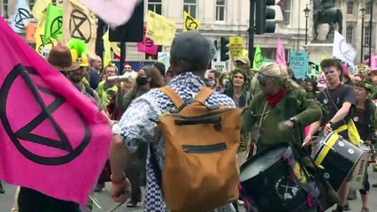 Dia de protestos em Londres