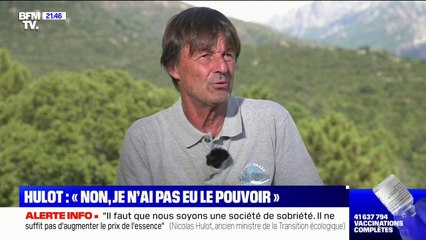 "J'avais des commandes qui ne tiraient sur rien": Nicolas Hulot revient sur son passage au gouvernement