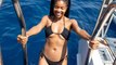 Gabrielle Union Wore a Tiny Upside-Down Terrycloth Bikini in Italy