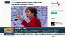 FMI entregó a Argentina más de 4 millones de dólares para afrontar crisis sanitaria