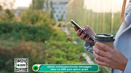 Alerta criminosos enviam mensagem falsa via SMS para aplicar golpe