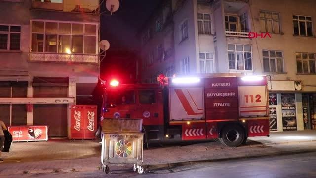 KAYSERİ-BODRUM KATINDA ÇIKAN YANGIN HASARA NEDEN OLDU