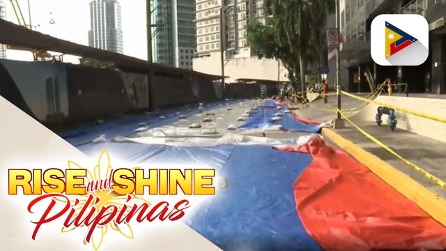 Bitak sa Topaz Road, Ortigas Center, Pasig City, bunsod ng crack sa drainage line; Pagsasaayos sa Topaz Road, sisimulan mamayang hapon