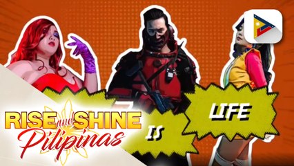 Cosplayers Awie de Guzman and Prince de Guzman, and Luna Celeste