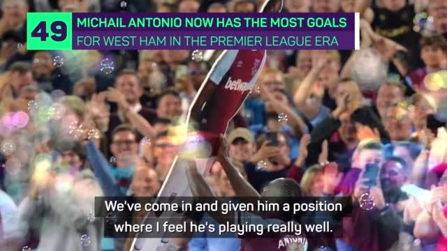 Moyes expecting more goals from 'big personality' Antonio