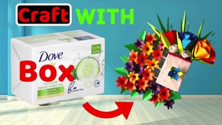 How to Make Craft With Dove Soap Box | Handicraft Making at Home | PL Crafts