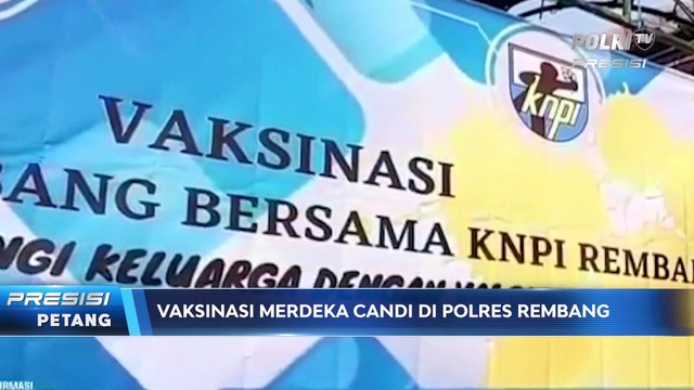 Percepat Herd Immunity, Polsek Pancur Polres Rembang Gelar Vaksinasi Merdeka Candi
