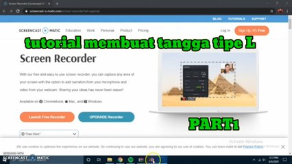 tutorial membuat tangga tipe L PART 1
