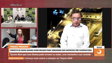 Tyrone ameaça expulsar vereadora do seu grupo político, caso ela se candidate a deputada federal