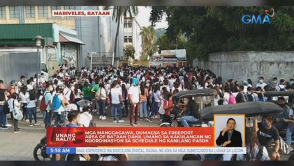 Area of Bataan dahil umano sa kakulangan ng koordinasyon sa schedule ng kanilang pasok | UB