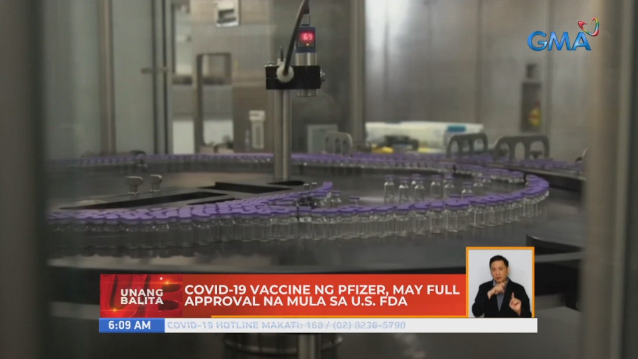 COVID-19 vaccine ng Pfizer, may full approval na mula sa U.S. FDA | UB