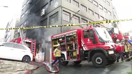 Ambalaj atölyesinde çıkan yangın söndürüldü