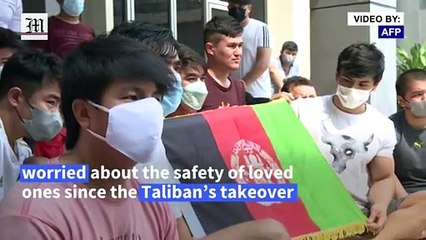 Afghan refugees in Indonesia worry about relatives' safety