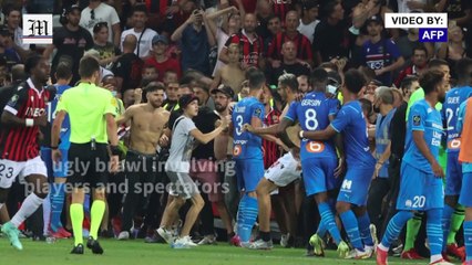 Nice, Marseille football match abandoned after 'players attacked'