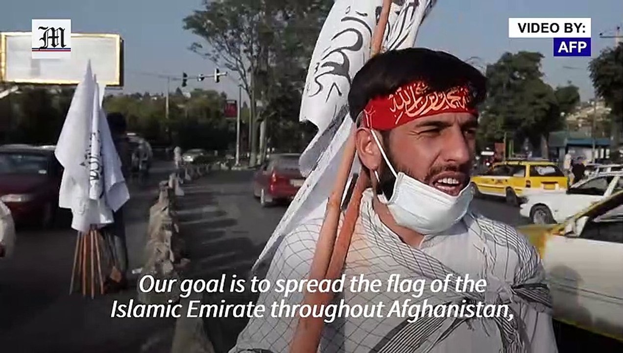 Taliban flag seller in Kabul: 'This flag will be flown all over the world'