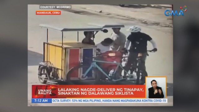 Lalaking nagde-deliver ng tinapay, sinaktan ng dalawang siklista | UB