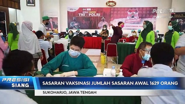 Polres Sukoharjo Gelar Vaksinasi Massal Sasar Pekerja Pabrik PT. Sritex