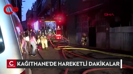 Kağıthane'de ambalaj fabrikasında yangın