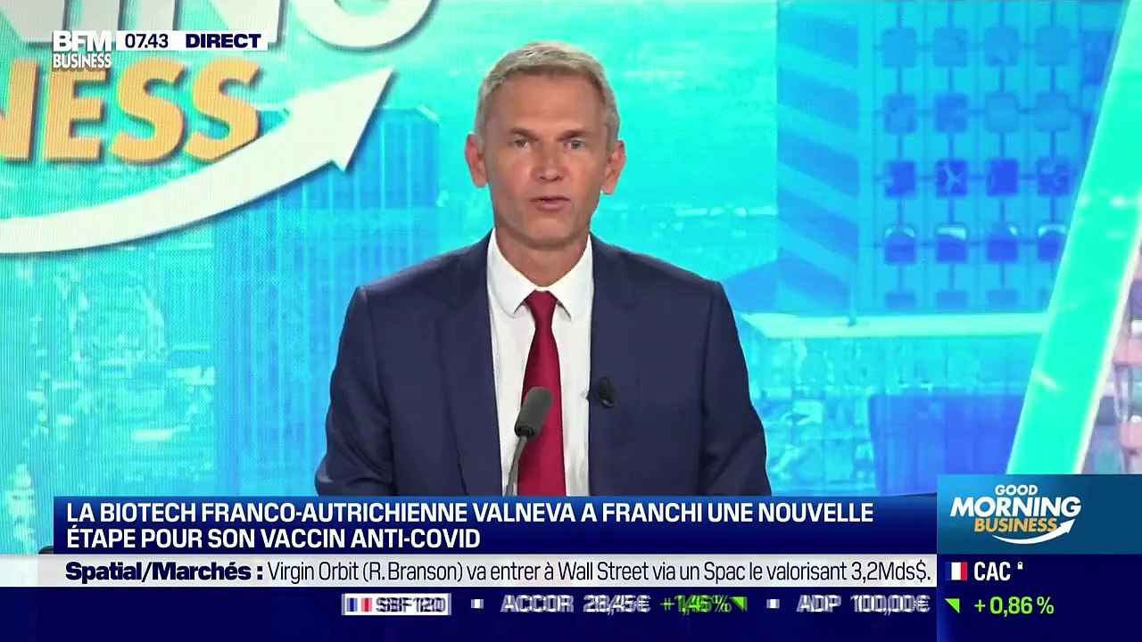 Franck Grimaud (Valneva) : Valneva a franchi une nouvelle étape pour son vaccin anti-Covid - 24/08