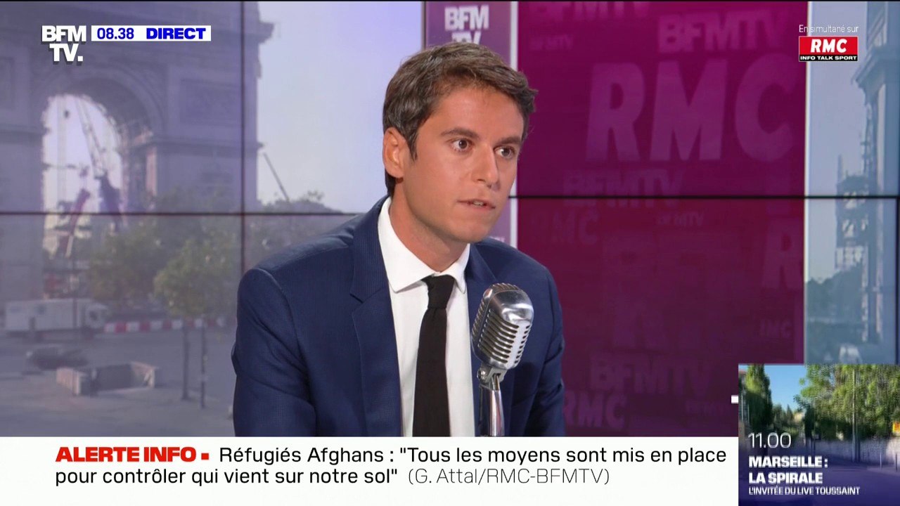 Gabriel Attal sur l'accueil de réfugiés afghans: "Ce qui primera toujours, c'est la sécurité des Français"