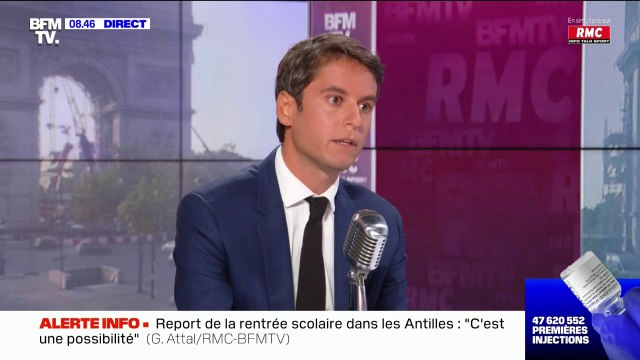 Gabriel Attal sur la vaccination: Il n'y a pas d'autres obligations prévues à ce stade