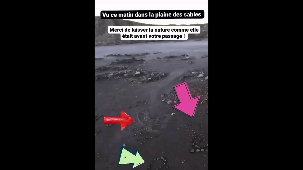 Des obscénités dessinées sur la Plaine des Sables