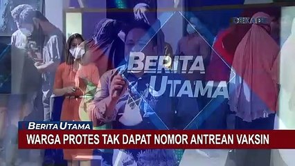 Kerumunan Protes Warga Soal Nomor Antrean Vaksin Covid-19