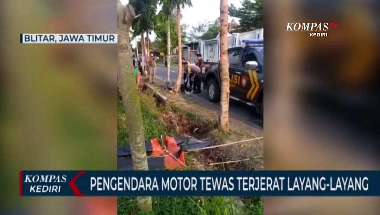 Terjerat Benang Layang-Layang Seorang Pengendara Motor Terlibat Kecelakaan Hingga Tewas