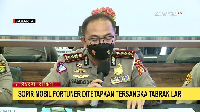 Sopir Mobil Fortuner Ditetapkan Tersangka Tabrak Lari