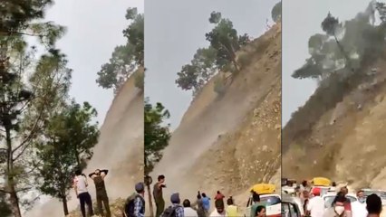 ಗುಡ್ಡ ಕುಸಿತದ ರಣಭೀಕರ ದೃಶ್ಯ ನೋಡಿ ಎದ್ದು-ಬಿದ್ದು ಓಡಿ ಹೋದ ಜನ