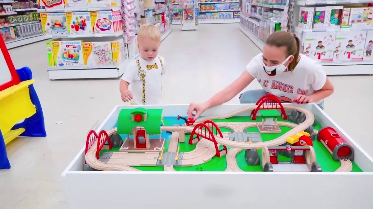 Little Chris pretend play with toys - best videos with small brother Vlad and Niki poems