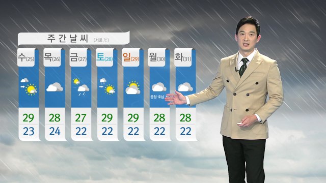 [날씨] 내일도 전국 비...충청 이남 국지성 호우 / YTN