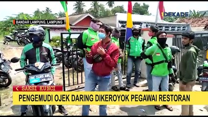 Ojol di Lampung Jadi Korban Pengeroyokan Karyawan Restoran