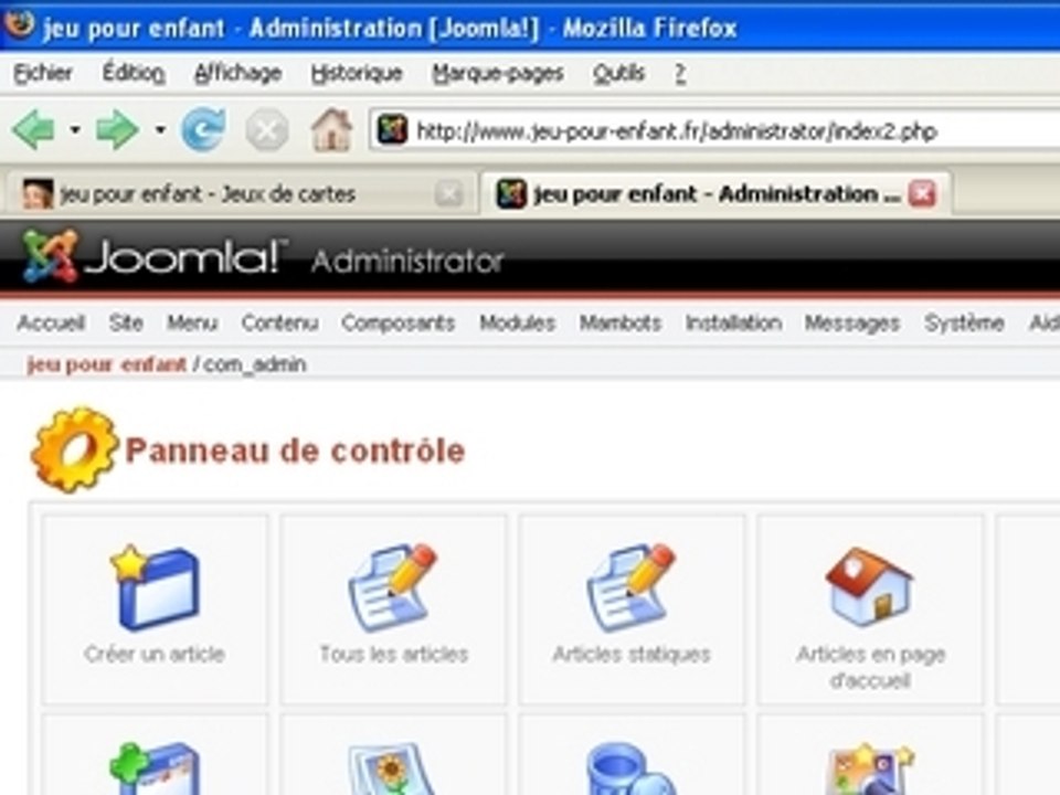 joomla: menu et rewrite