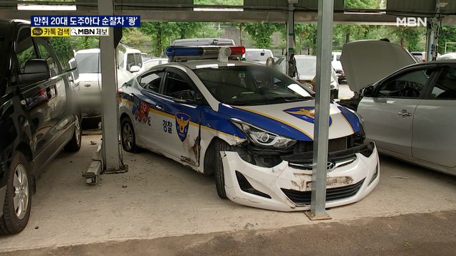 '만취 운전' 도주하다 순찰차 들이받은 20대 붙잡혀