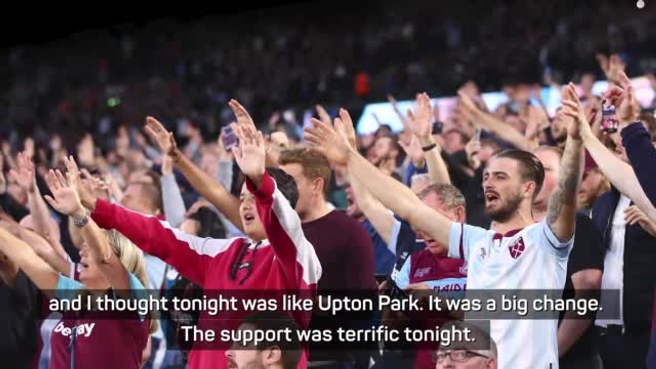 West Ham's London Stadium atmosphere 'like Upto...