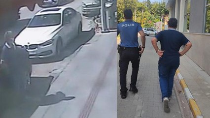 Anahtarla 20 otomobili çizen şüpheli yakalandı