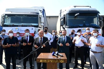 Aydın'dan afetzedelere yardım eli