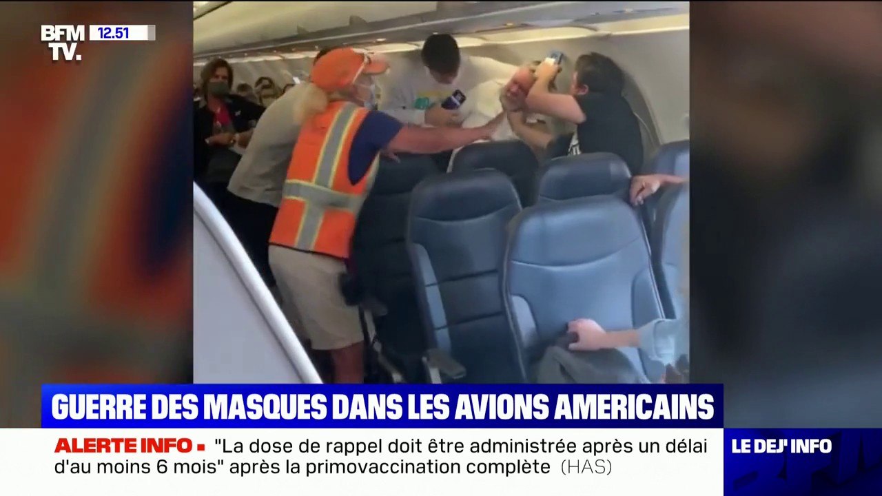 Le port du masque, source de tensions dans les avions
