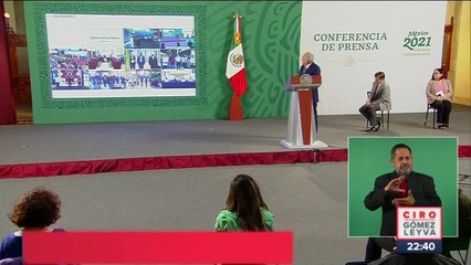 Presidente López Obrador enlaza a 11 estados por regreso a clases