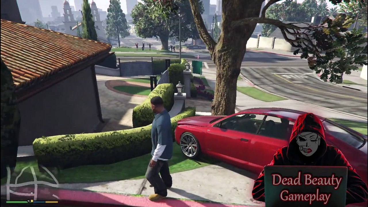 GTA5 FRANKLIN AND SANTA FAMILY JAMES TRACEY MICHAEL AMANDA YELLOW CAR STEALING EPISODE 5