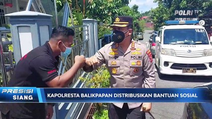 Kapolresta Balikpapan Distribusikan Bantuan Sosial